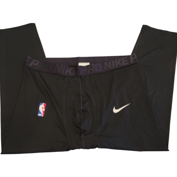 Nike Pro NBA Player Issued 3/4 Compression Tights Black Size XXL NWOT! - Picture 1 of 11